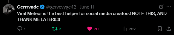 User Testimonial